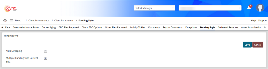Funding Style section